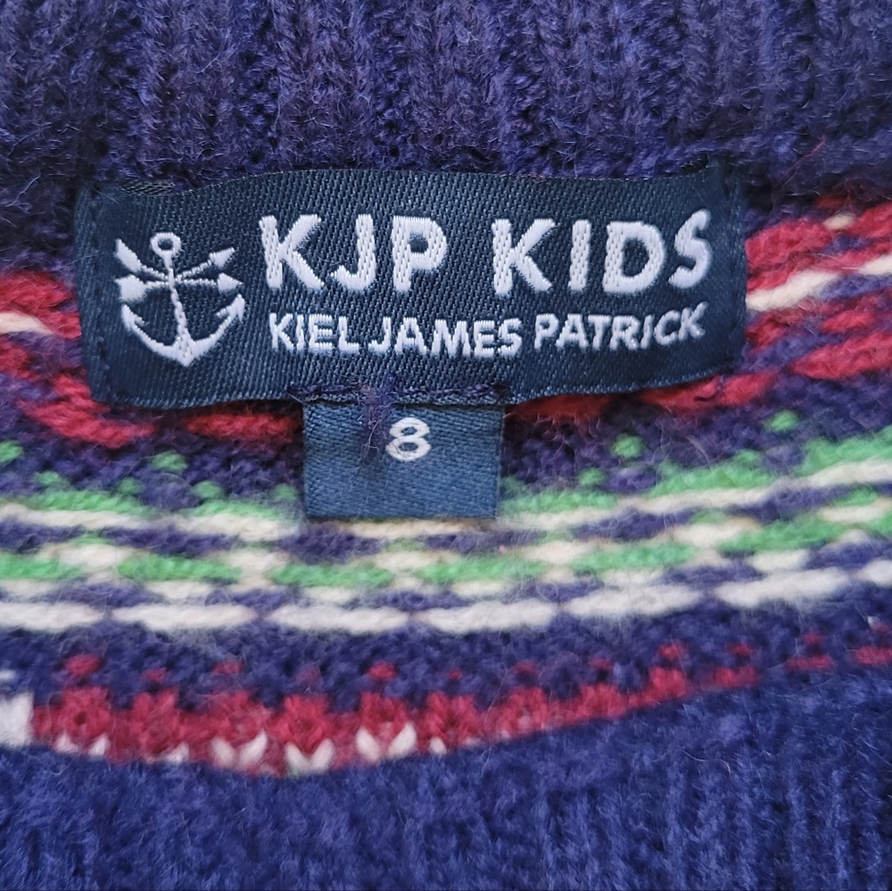 KIEL JAMES PATRICK KJP Wool Blend Alpine Sweater Kids 8 - Picture 3 of 4